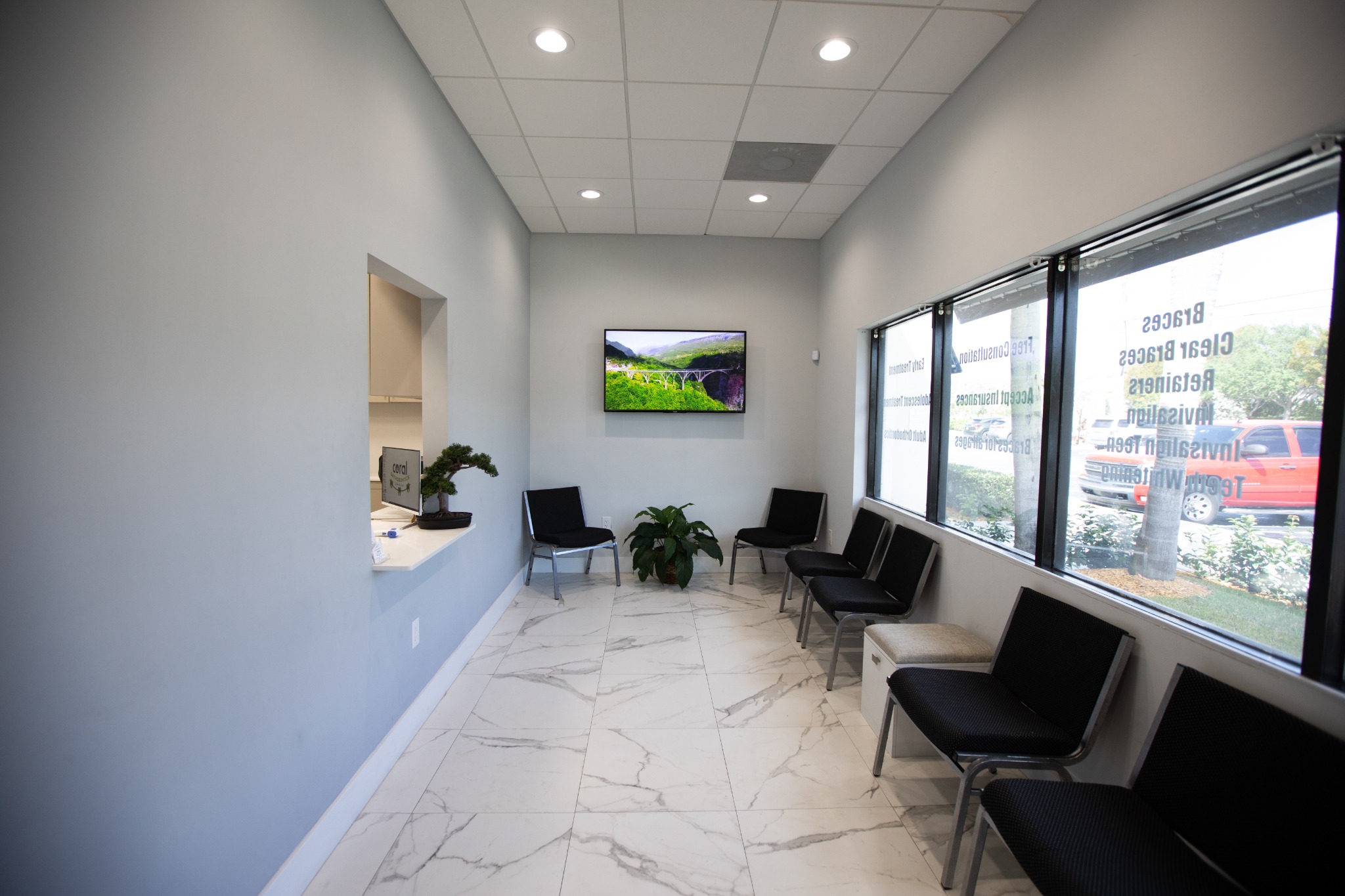 Coral Orthodontics waiting area